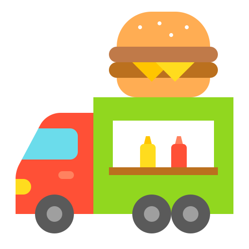 caminhão de comida grátis ícone