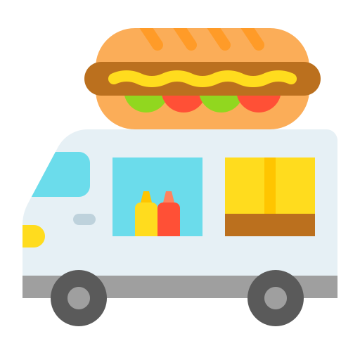 caminhão de comida grátis ícone