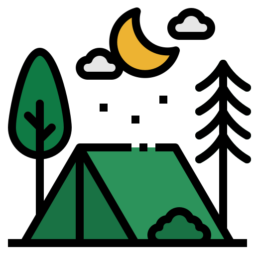 Camping - free icon
