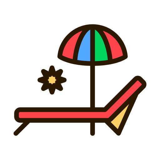 Beach Chair Generic Outline Color Icon