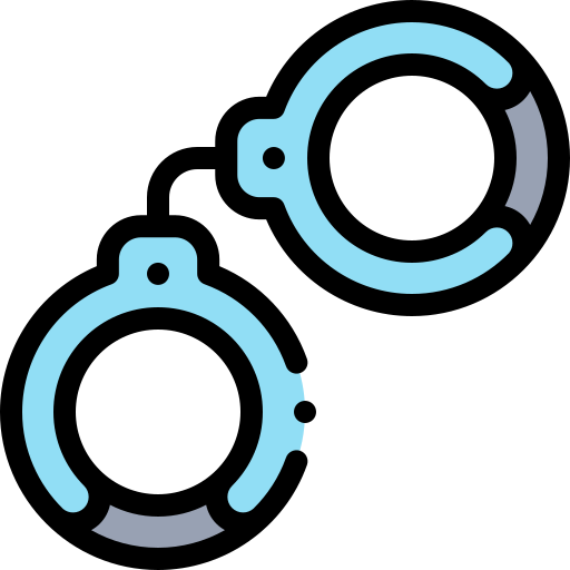 Handcuffs Detailed Rounded Lineal color icon