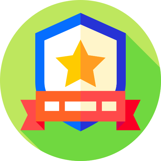 Badge Flat Circular Flat icon