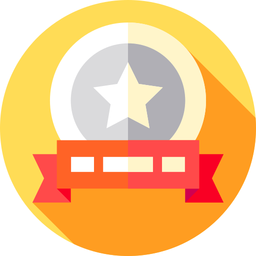 Award Flat Circular Flat icon