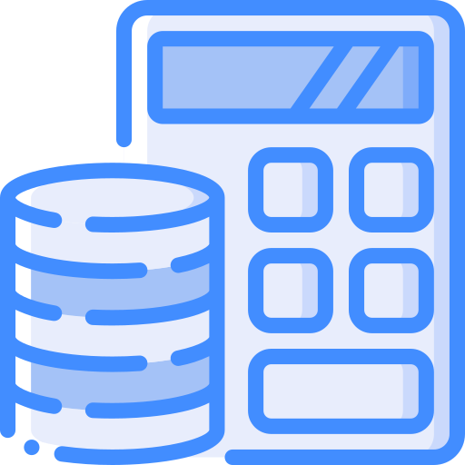 Calculator Basic Miscellany Blue icon