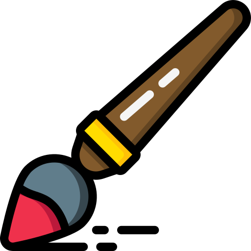 cepillo de pintura icono gratis