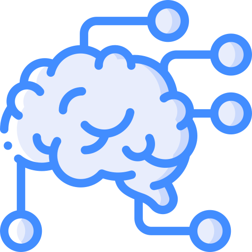 Brain Basic Miscellany Blue icon