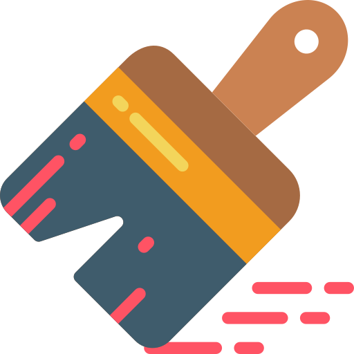 cepillo de pintura icono gratis