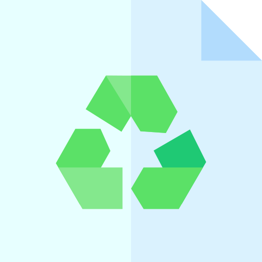 papel reciclado icono gratis