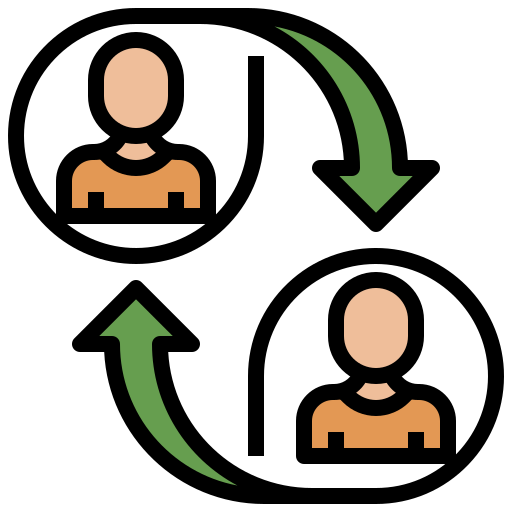 Peer to peer - Free networking icons