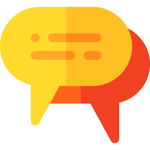 Speech bubble Basic Rounded Flat icon