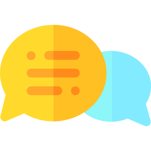 Speech bubble Basic Rounded Flat icon