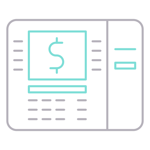 cajero automático icono gratis