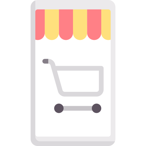 compras móviles icono gratis