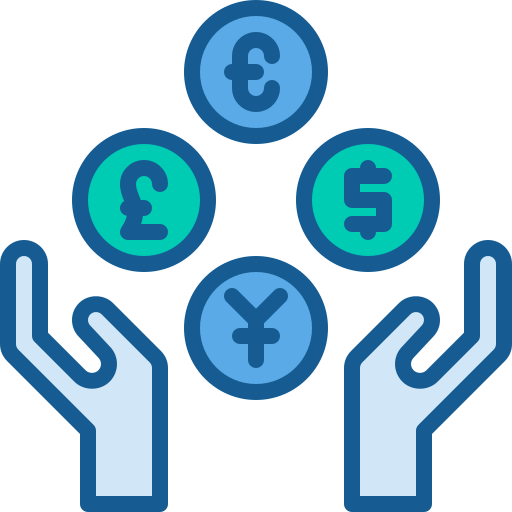 dinero moneda icono gratis