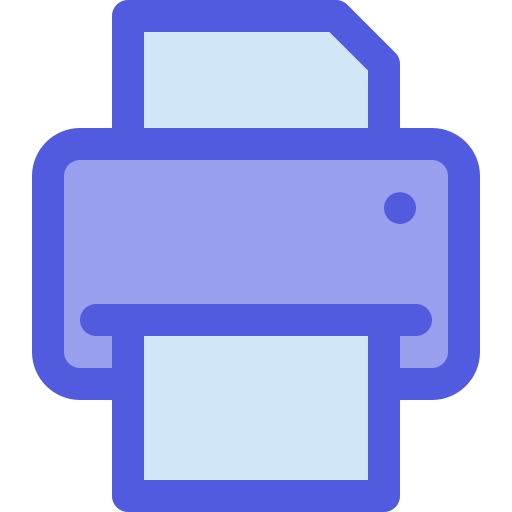 Printer Berkahicon Lineal Color icon