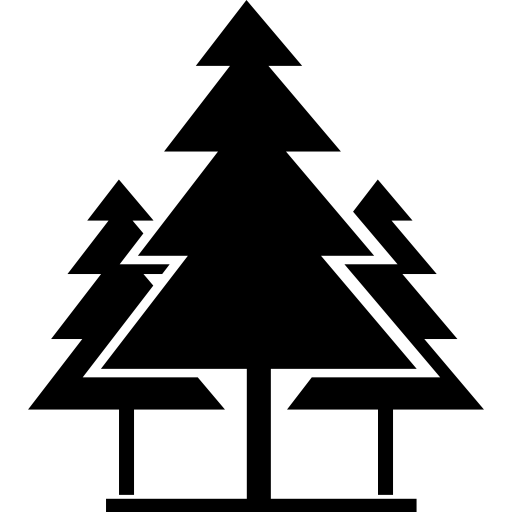 arboles de navidad icono gratis