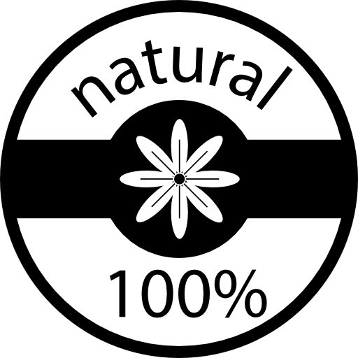 Insignia 100% natural - Iconos gratis de señales