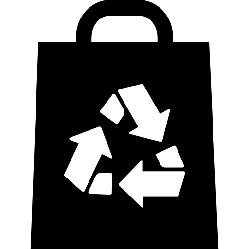 bolsa reciclada icono gratis