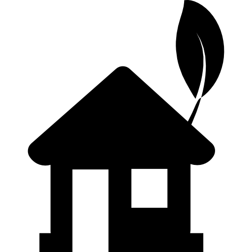 casa ecológica icono gratis