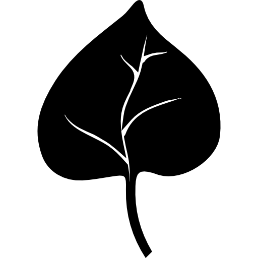 hoja de una planta icono gratis