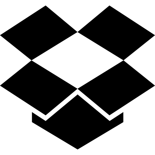 logotipo de dropbox icono gratis