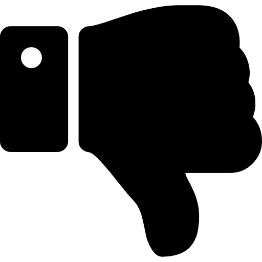 thumb down icon