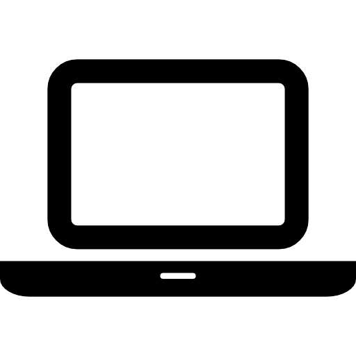 computadora portátil abierta icono gratis