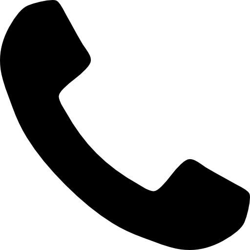 Telephone handle silhouette free icon