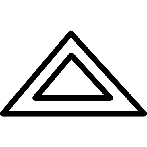 contour de forme triangulaire Icône gratuit