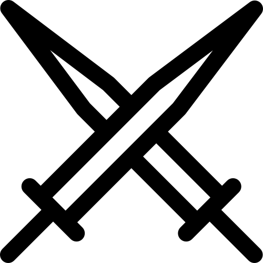 Crossed Swords icon PNG and SVG Vector Free Download