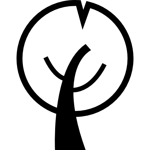 arbre de feuillage circulaire Icône gratuit