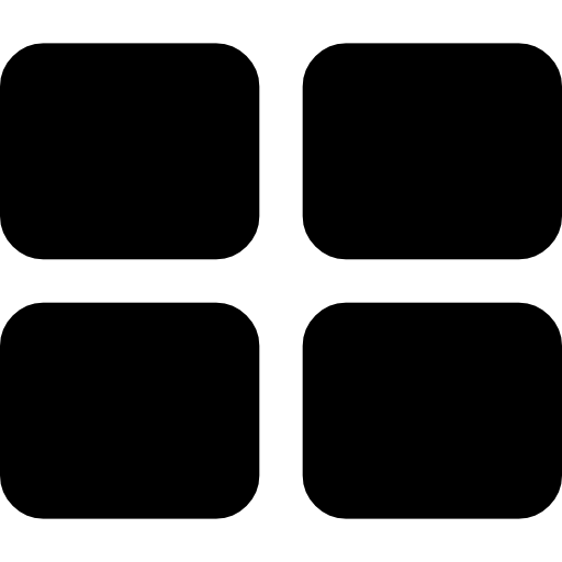 Four black squares - Free shapes icons