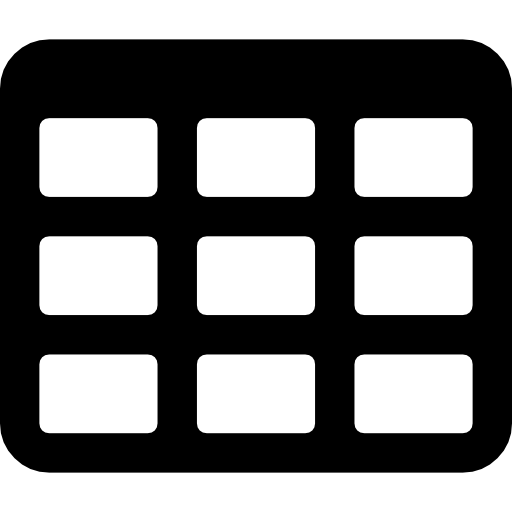 cuadrícula de mesa icono gratis