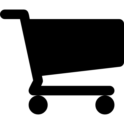 shopping cart icon png black