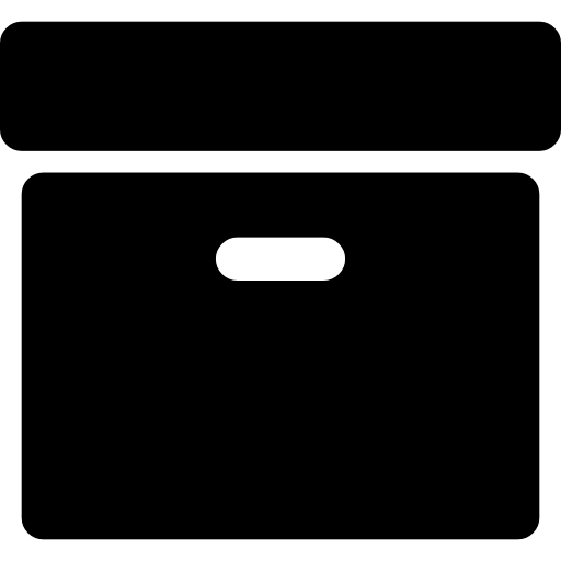 boîte noire d'archive Icône gratuit