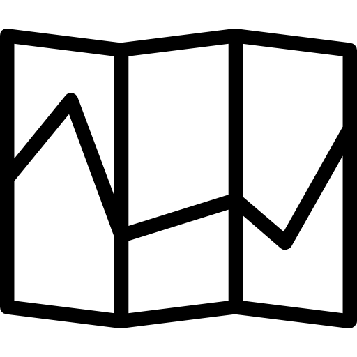 mapa grátis ícone