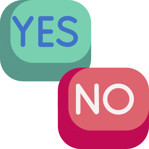 Yes or no - Free shapes and symbols icons