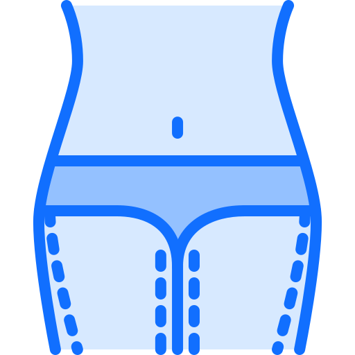 Liposuction Coloring Blue icon