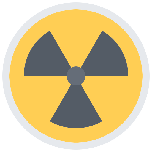 Radiation Coloring Flat icon