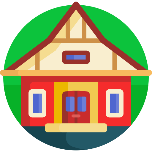 House Detailed Flat Circular Flat icon