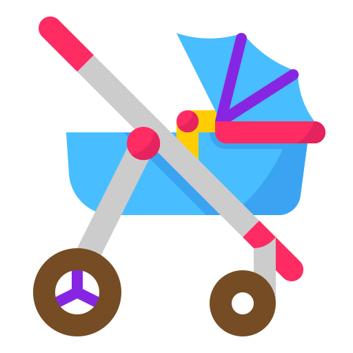 carrito de bebé icono gratis