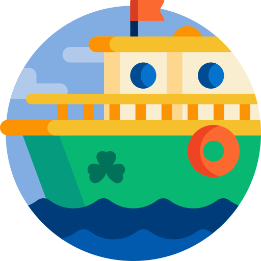 Ferry boat Detailed Flat Circular Flat icon