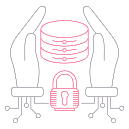 protección de datos icono gratis