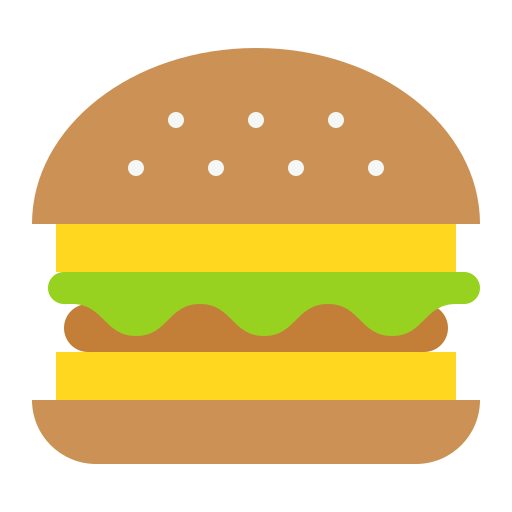 Hamburger Generic Flat icon