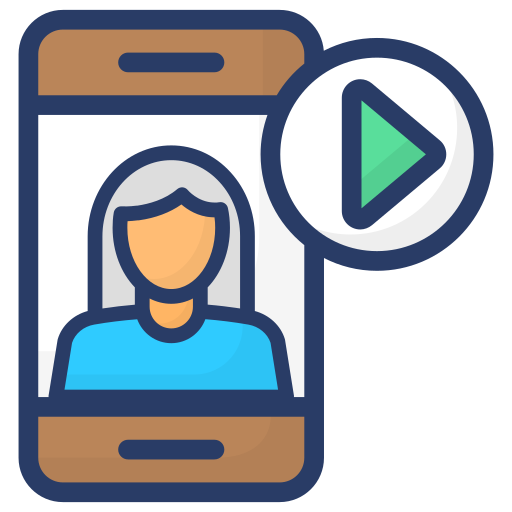 chat de video icono gratis