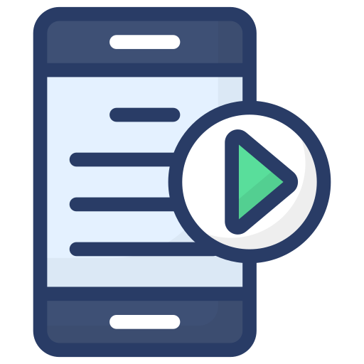 Mobile video free icon Mobile video free icon