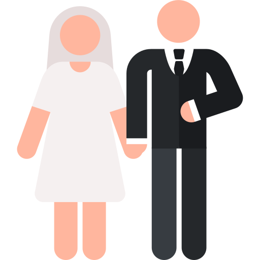 recién casados icono gratis