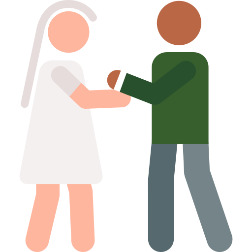 recién casados icono gratis