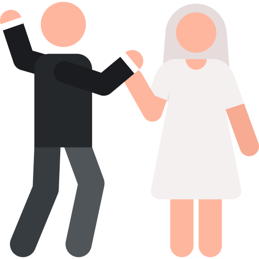 recién casados icono gratis