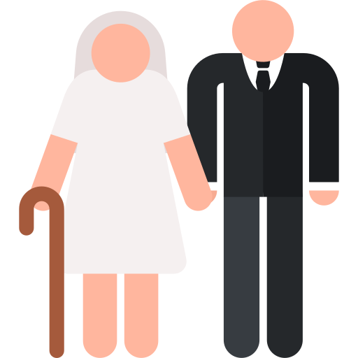 recién casados icono gratis